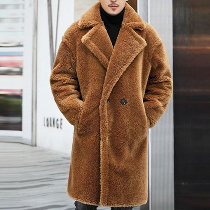 Valric | Stylish Teddy Fleece Overcoat for Men Warm Winter Wear