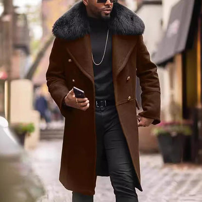 Zyren | Stylish Double-Breasted Men's Winter Coat