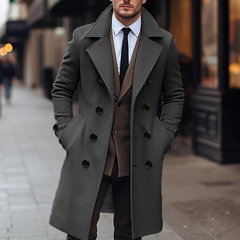 Ryven | Double Breasted Men's Coat for Timeless Elegance