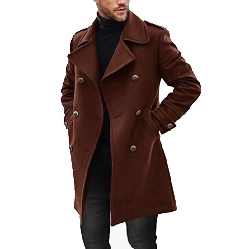 Zephiron | Double-Breasted Men's Coat for Stylish Comfort