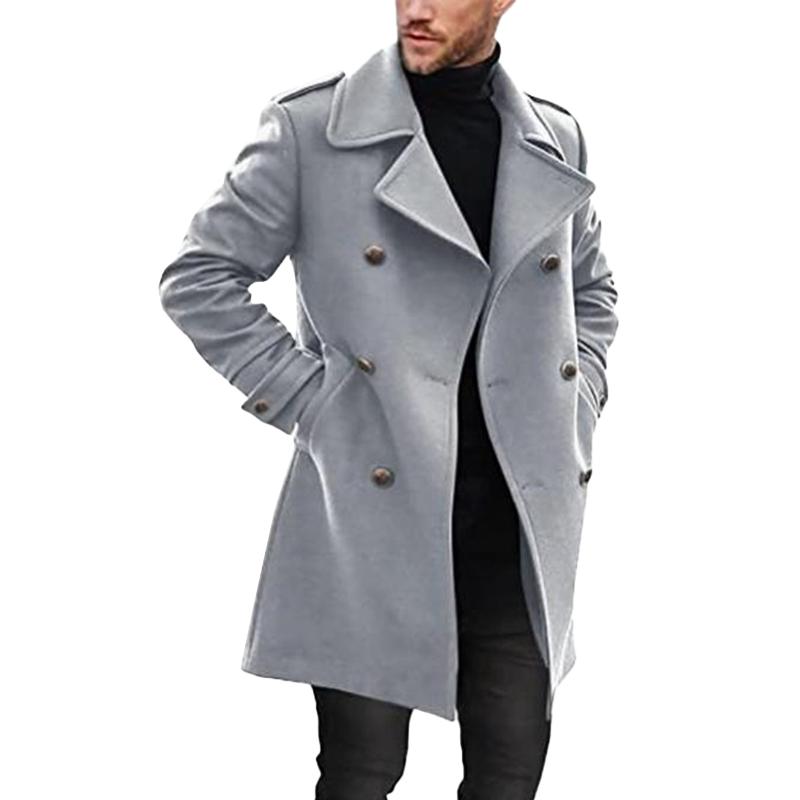 Zephiron | Double-Breasted Men's Coat for Stylish Comfort