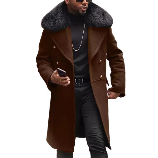 Zyren | Stylish Double-Breasted Men's Winter Coat