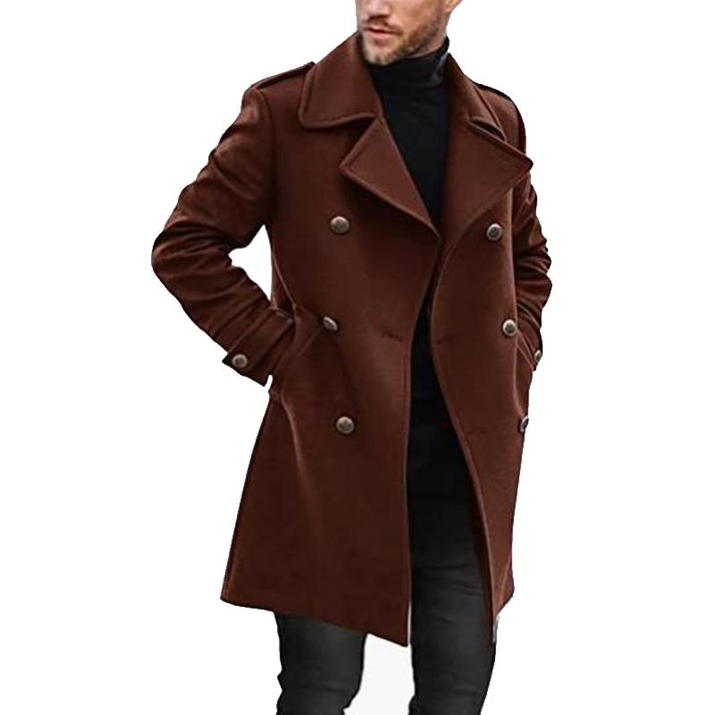 Zephiron | Double-Breasted Men's Coat for Stylish Comfort